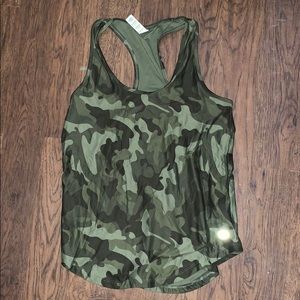 Camo athletic tank top